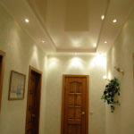 Фото подвесных потолков из гипсокартона в коридоре (прихожей)